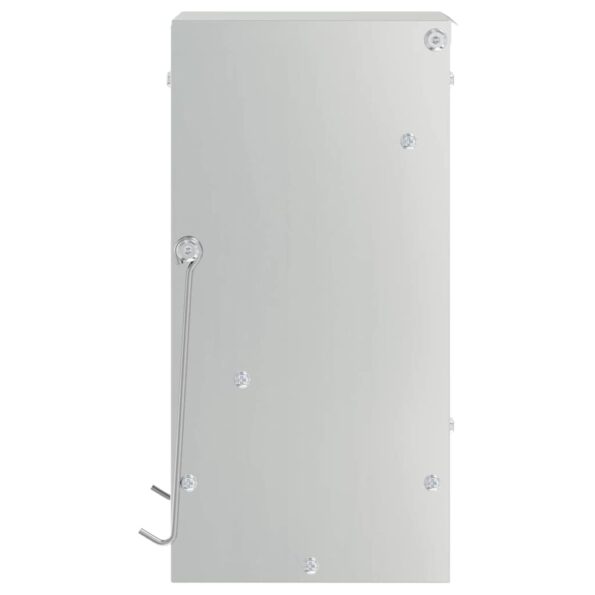 vidaXL Kŕmidlo pre králiky Strieborná 20 x 12,5 x 25 cm – Obrázok 6