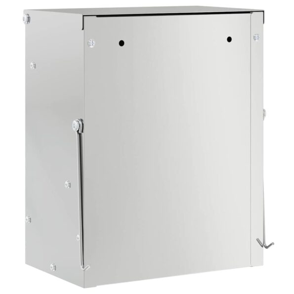 vidaXL Kŕmidlo pre králiky Strieborná 20 x 12,5 x 25 cm – Obrázok 7