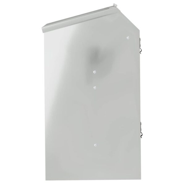 vidaXL Kŕmidlo pre králiky Strieborná 64.5 x 25.5 x 45.5 cm – Obrázok 6