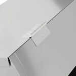 vidaXL Kŕmidlo pre králiky Strieborná 64.5 x 25.5 x 45.5 cm – Obrázok 9