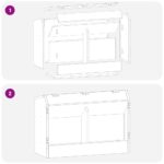 vidaXL Kŕmidlo pre králiky Čierna 64.5 x 25.5 x 45.5 cm – Obrázok 12
