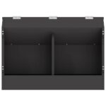 vidaXL Kŕmidlo pre králiky Čierna 64.5 x 25.5 x 45.5 cm – Obrázok 5