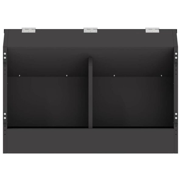 vidaXL Kŕmidlo pre králiky Čierna 64.5 x 25.5 x 45.5 cm – Obrázok 5