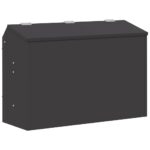 vidaXL Kŕmidlo pre králiky Čierna 64.5 x 25.5 x 45.5 cm – Obrázok 7