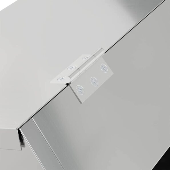 vidaXL Kŕmidlo pre králiky Strieborná 64.5 x 25.5 x 45.5 cm – Obrázok 9