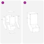 vidaXL Kŕmidlo pre králiky Olivová zelená 17.5 x 26 x 28.5 cm – Obrázok 11