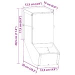 vidaXL Kŕmidlo pre králiky Olivová zelená 17.5 x 26 x 28.5 cm – Obrázok 13