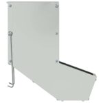 vidaXL Kŕmidlo pre králiky Strieborná 12,5 x 26 x 28,5 cm – Obrázok 5