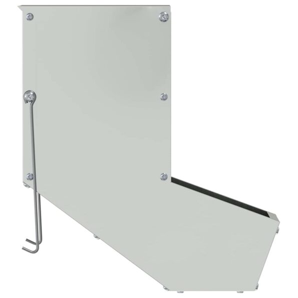 vidaXL Kŕmidlo pre králiky Strieborná 12,5 x 26 x 28,5 cm – Obrázok 5