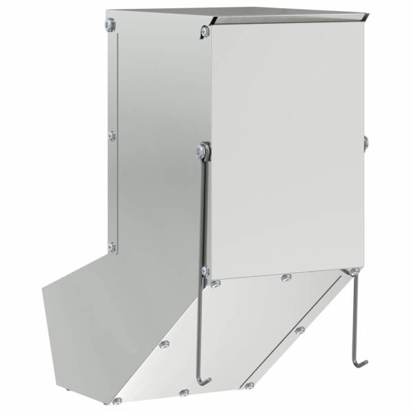 vidaXL Kŕmidlo pre králiky Strieborná 12,5 x 26 x 28,5 cm – Obrázok 6