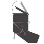 vidaXL Kŕmidlo pre králiky Čierna 17,5 x 26 x 28,5 cm – Obrázok 10