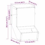 vidaXL Kŕmidlo pre králiky Čierna 17,5 x 26 x 28,5 cm – Obrázok 13