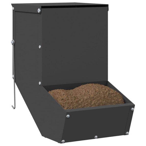 vidaXL Kŕmidlo pre králiky Čierna 17,5 x 26 x 28,5 cm – Obrázok 3