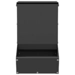 vidaXL Kŕmidlo pre králiky Čierna 17,5 x 26 x 28,5 cm – Obrázok 4