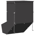vidaXL Kŕmidlo pre králiky Čierna 17,5 x 26 x 28,5 cm – Obrázok 6