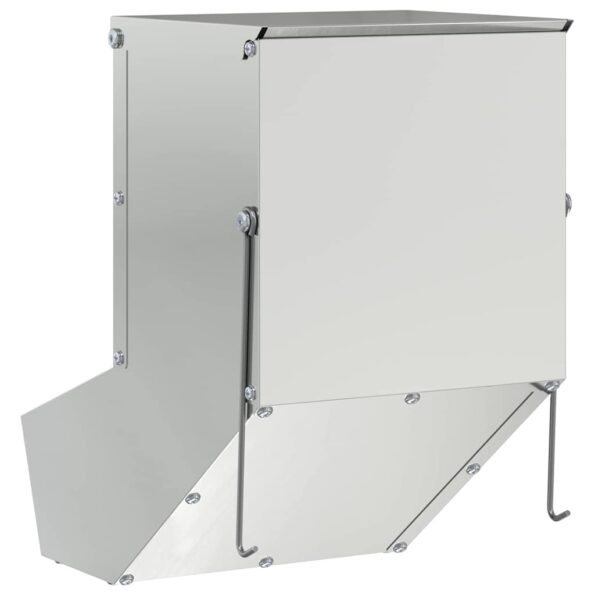 vidaXL Kŕmidlo pre králiky Strieborná 17,5 x 26 x 28,5 cm – Obrázok 6