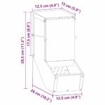 vidaXL Kŕmidlo pre králiky Čierna 12,5 x 26 x 28,5 cm – Obrázok 13