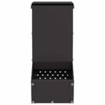 vidaXL Kŕmidlo pre králiky Čierna 12,5 x 26 x 28,5 cm – Obrázok 4