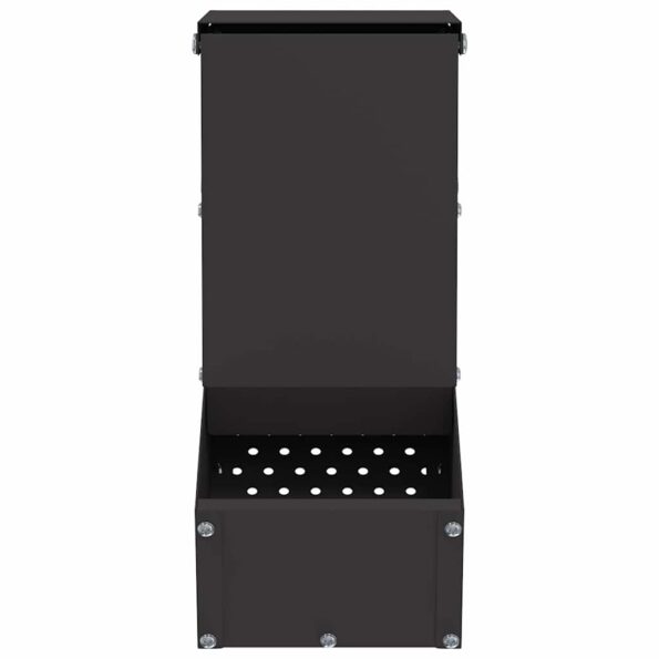 vidaXL Kŕmidlo pre králiky Čierna 12,5 x 26 x 28,5 cm – Obrázok 4