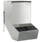 vidaXL Kŕmidlo pre králiky Strieborná 17,5 x 26 x 28,5 cm – Obrázok 2