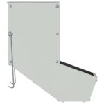 vidaXL Kŕmidlo pre králiky Strieborná 17,5 x 26 x 28,5 cm – Obrázok 5