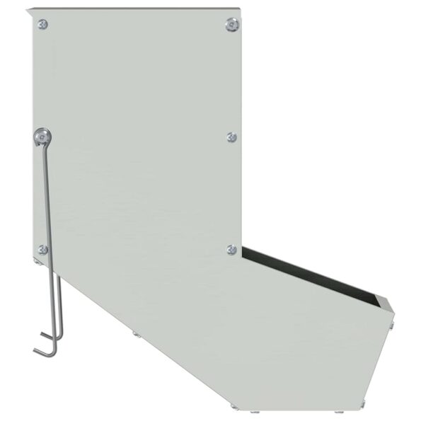 vidaXL Kŕmidlo pre králiky Strieborná 17,5 x 26 x 28,5 cm – Obrázok 5