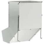 vidaXL Kŕmidlo pre králiky Strieborná 17,5 x 26 x 28,5 cm – Obrázok 6