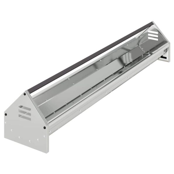 vidaXL Krmná žľab pre slede Strieborná 108 x 20,5 x 20 cm – Obrázok 2