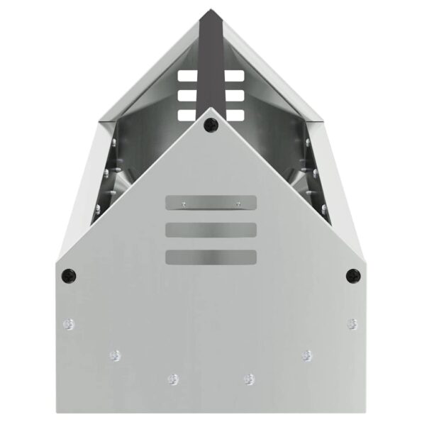 vidaXL Krmná žľab pre slede Strieborná 108 x 20,5 x 20 cm – Obrázok 6