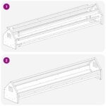 vidaXL Krmná žľab pre slede Strieborná 108 x 20,5 x 20 cm – Obrázok 8