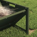 vidaXL Žľab na krmivo pre hospodárske zvieratá Olivová zelená – Obrázok 4