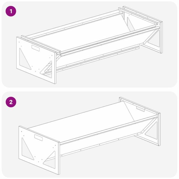 vidaXL Žľab na krmivo pre hospodárske zvieratá Olivová zelená – Obrázok 8