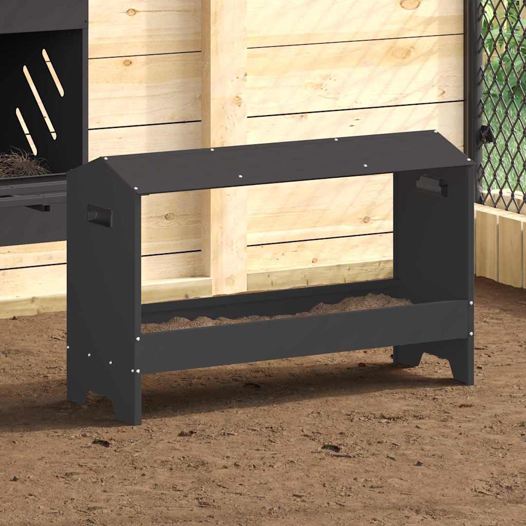874618_1.jpg vidaXL Krmná žľab pre slede Čierna 81 x 32 x 53,5 cm – Obrázok 1