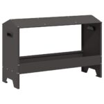 vidaXL Krmná žľab pre slede Čierna 81 x 32 x 53,5 cm – Obrázok 2
