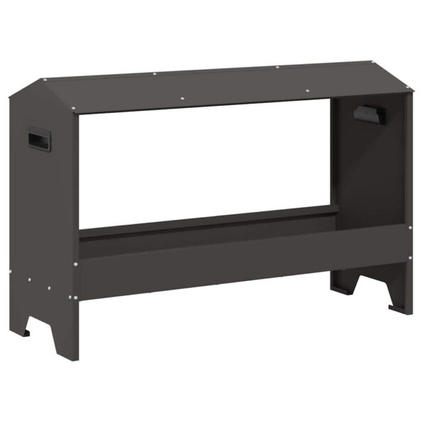 vidaXL Krmná žľab pre slede Čierna 81 x 32 x 53,5 cm – Obrázok 2