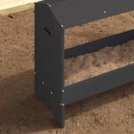 vidaXL Krmná žľab pre slede Čierna 81 x 32 x 53,5 cm – Obrázok 4