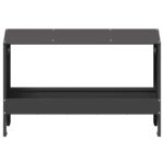 vidaXL Krmná žľab pre slede Čierna 81 x 32 x 53,5 cm – Obrázok 5