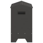 vidaXL Krmná žľab pre slede Čierna 81 x 32 x 53,5 cm – Obrázok 6