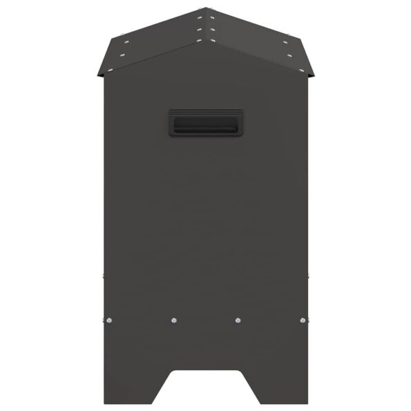 vidaXL Krmná žľab pre slede Čierna 81 x 32 x 53,5 cm – Obrázok 6