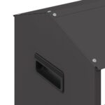 vidaXL Krmná žľab pre slede Čierna 81 x 32 x 53,5 cm – Obrázok 7