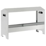 vidaXL Krmná žľab pre slede Strieborná 81 x 32 x 53,5 cm – Obrázok 2