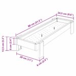 vidaXL Krmná žľab pre slede Čierna 80 x 28 x 13.5 cm – Obrázok 12