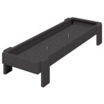 vidaXL Krmná žľab pre slede Čierna 80 x 28 x 13.5 cm – Obrázok 2