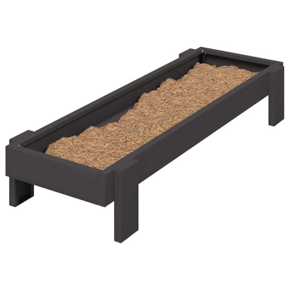vidaXL Krmná žľab pre slede Čierna 80 x 28 x 13.5 cm – Obrázok 3