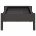 vidaXL Krmná žľab pre slede Čierna 80 x 28 x 13.5 cm – Obrázok 8
