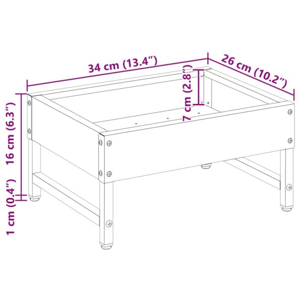 vidaXL Krmítko pre vtáky Čierna 80 x 28 x 13.5 cm Studenokoľajná oceľ – Obrázok 11