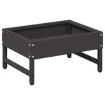 vidaXL Krmítko pre vtáky Čierna 80 x 28 x 13.5 cm Studenokoľajná oceľ – Obrázok 2