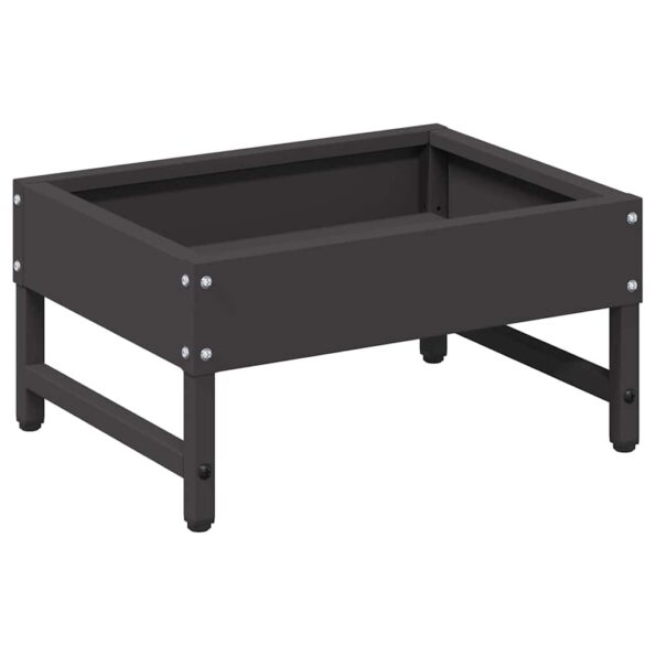 vidaXL Krmítko pre vtáky Čierna 80 x 28 x 13.5 cm Studenokoľajná oceľ – Obrázok 2
