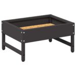 vidaXL Krmítko pre vtáky Čierna 80 x 28 x 13.5 cm Studenokoľajná oceľ – Obrázok 3