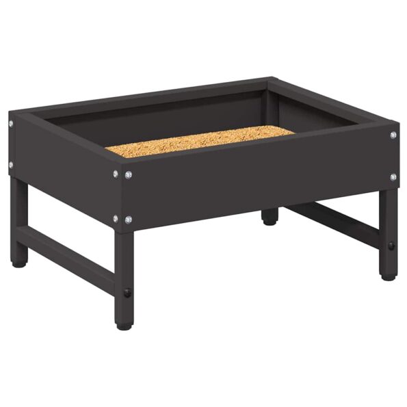 vidaXL Krmítko pre vtáky Čierna 80 x 28 x 13.5 cm Studenokoľajná oceľ – Obrázok 3